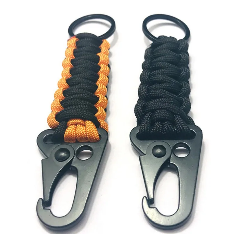 

Outdoor Paracord Rope Keychain EDC Survival Kit Cord Lanyard Military Emergency Key Chain For camping hiking multi-color