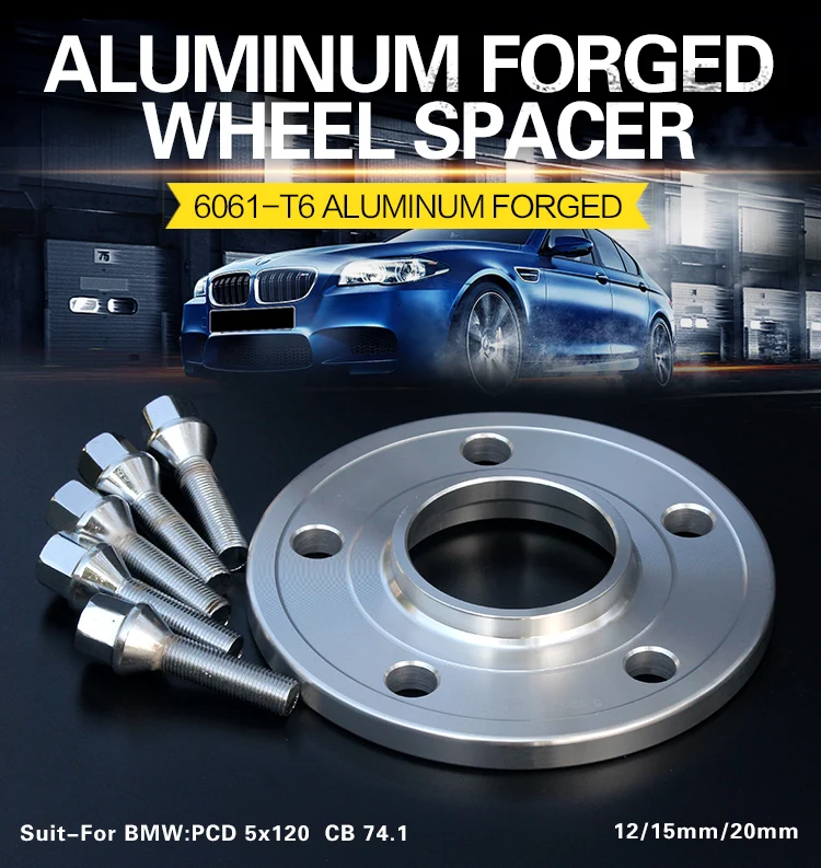 ALLOY WHEEL SPACER 5mm X 2 SHIMS SPACER UNIVERSAL FOR BMW X5 E6 E70 F15 