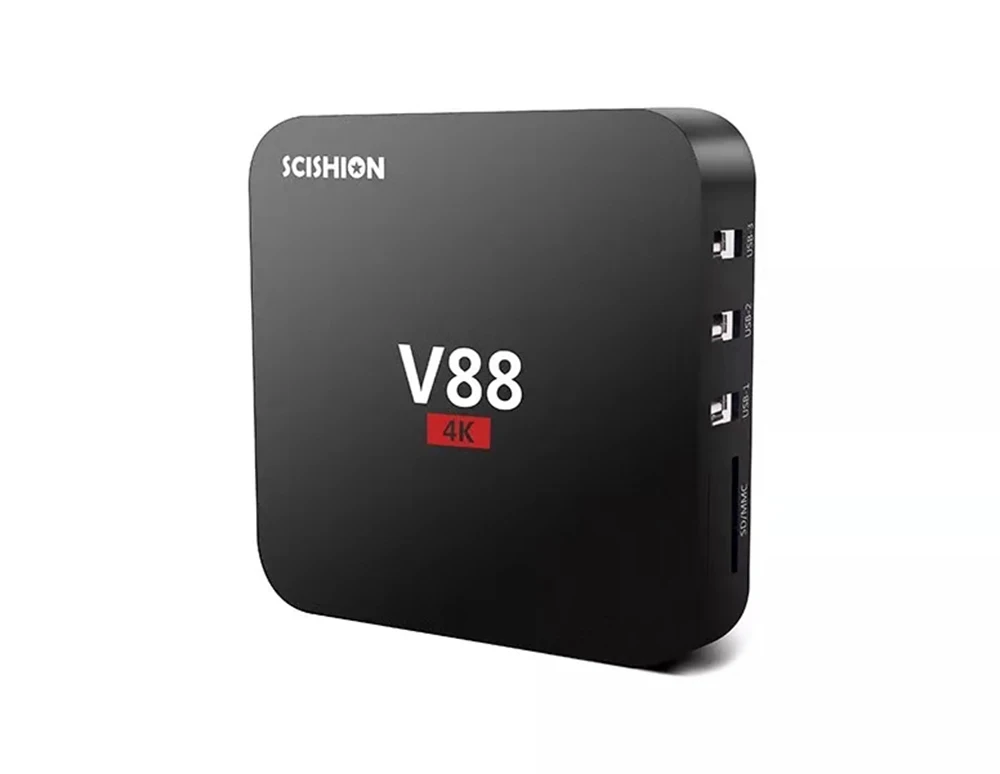 ТВ-приставка Android 4K ТВ-приставка V88 1 ГБ ОЗУ 8 Гб ПЗУ RK3229 Смарт Android WiFi 2,4G Топ-приставка четырехъядерный медиаплеер