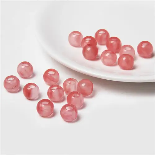 10pcs/Lot 8x14mm 5mm Big Hole Natural Round Jades Jaspe Stone Crystal Spacer Beads Charm Pendant For Jewelry Making Accessories - Image 28