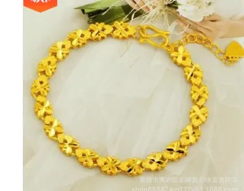 

wholesale 3pcs/lots noble yellow gold filled women's bracelet up-market gift free shipping 3.99m