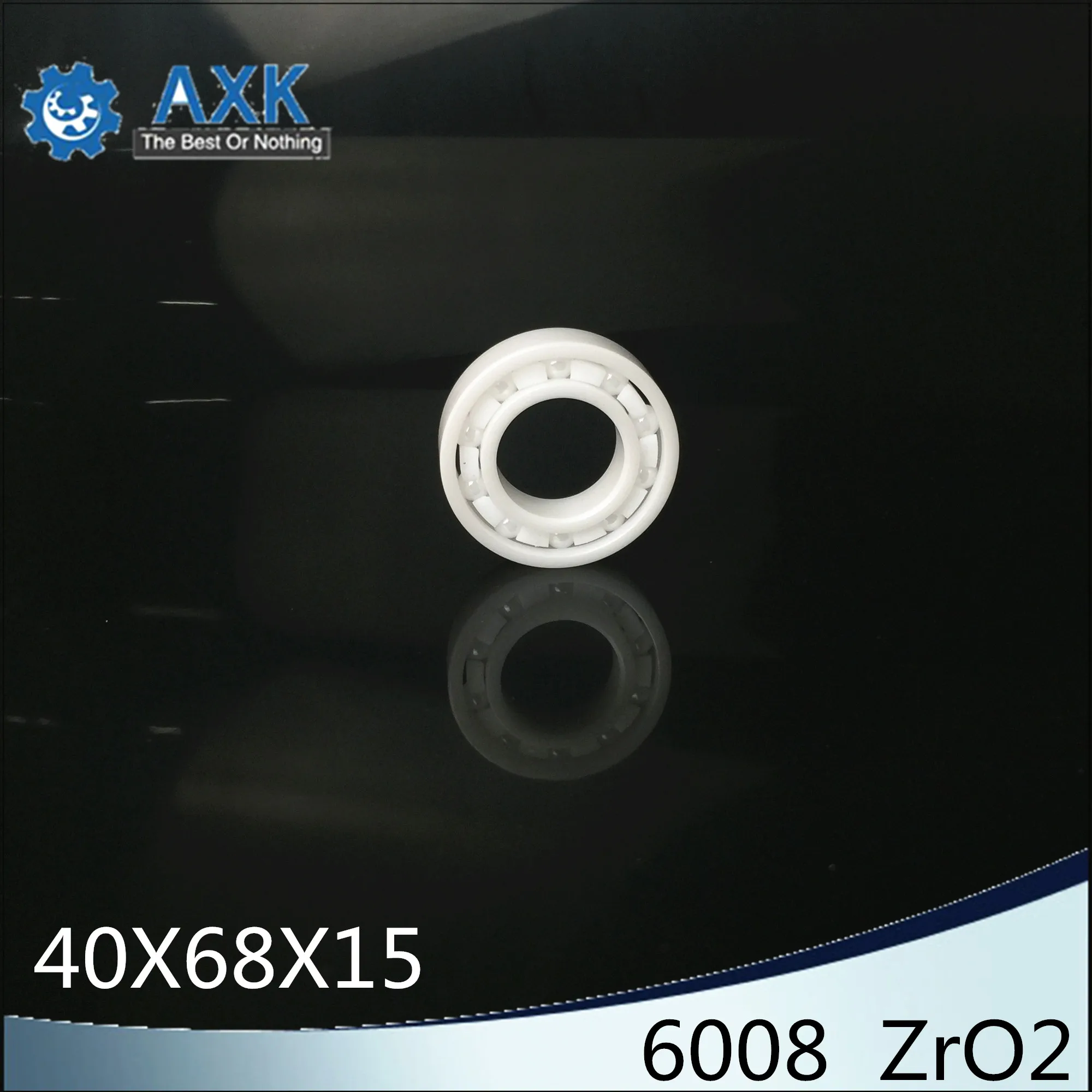 6008 Full Ceramic Bearing ( 1 PC ) 40*68*15 mm ZrO2 Material 6008CE All Zirconia Ceramic Ball Bearings
