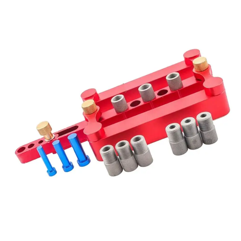 

Self-Centering Positioning Fixture Metric Pin Wood Drilling Drill Tool 6/8/10mm Woodwprking Wood Finishing Tools
