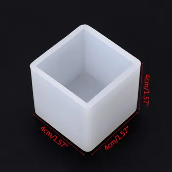 

Silicone Mold 3D Cube DIY Desk Decoration Jewelry Making Pendant Tools Handmade Gifts Crafts Epoxy Resin Molds 40mm Candle