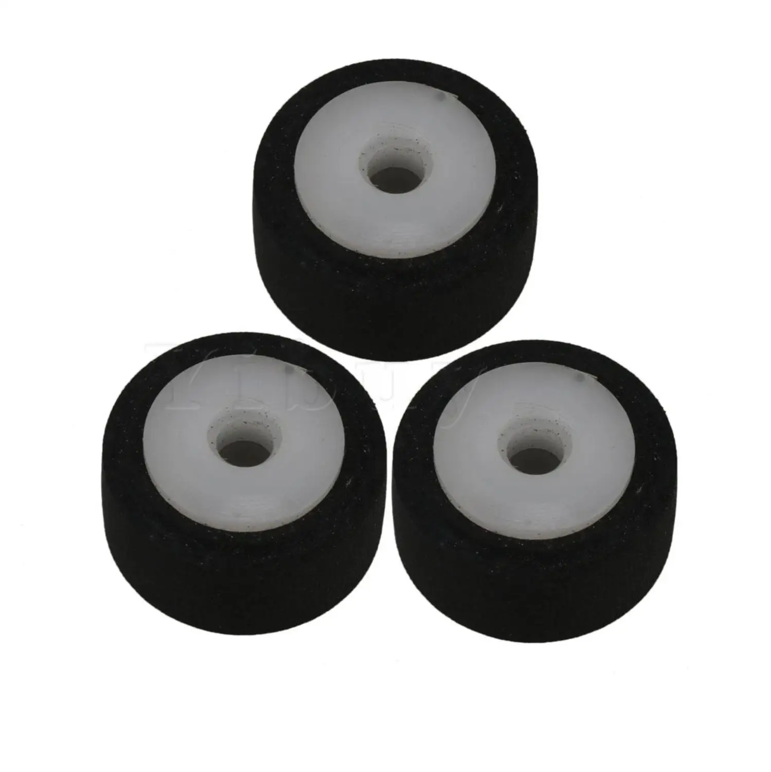 Yibuy 12,8x8,4 мм Резиновый аудио напорный ремень колеса напорные ролики упаковка из 5
