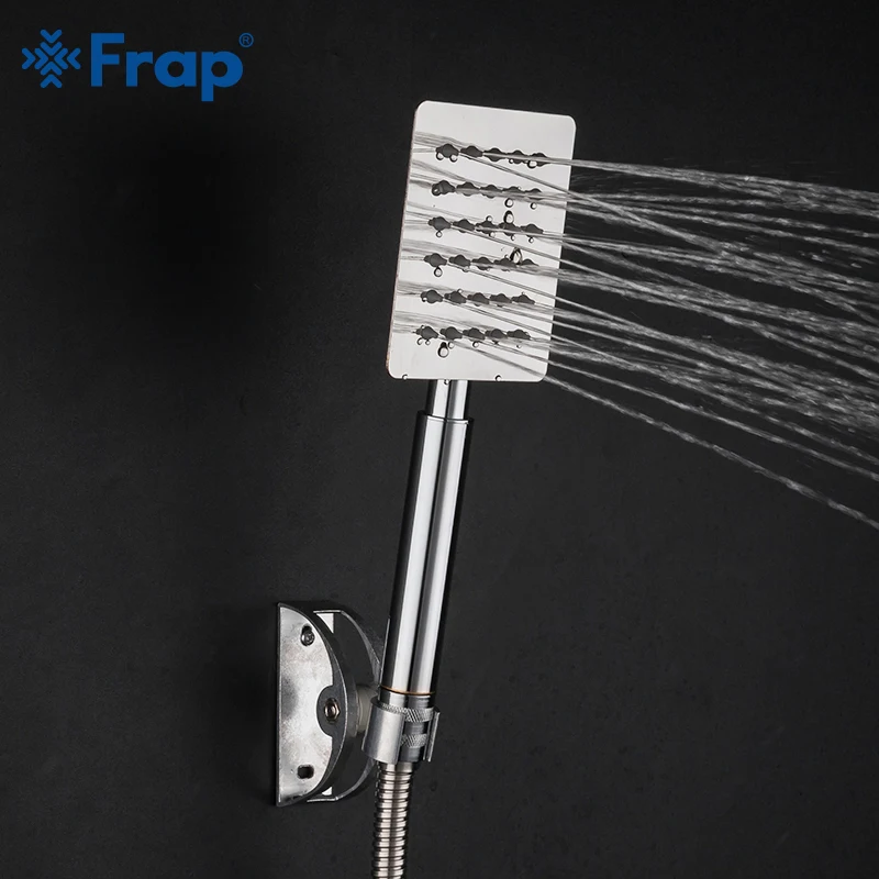 

Frap stainless steel Hand Held Shower Head High Pressure Rain Shower Sprayer Set Water Saving New Design