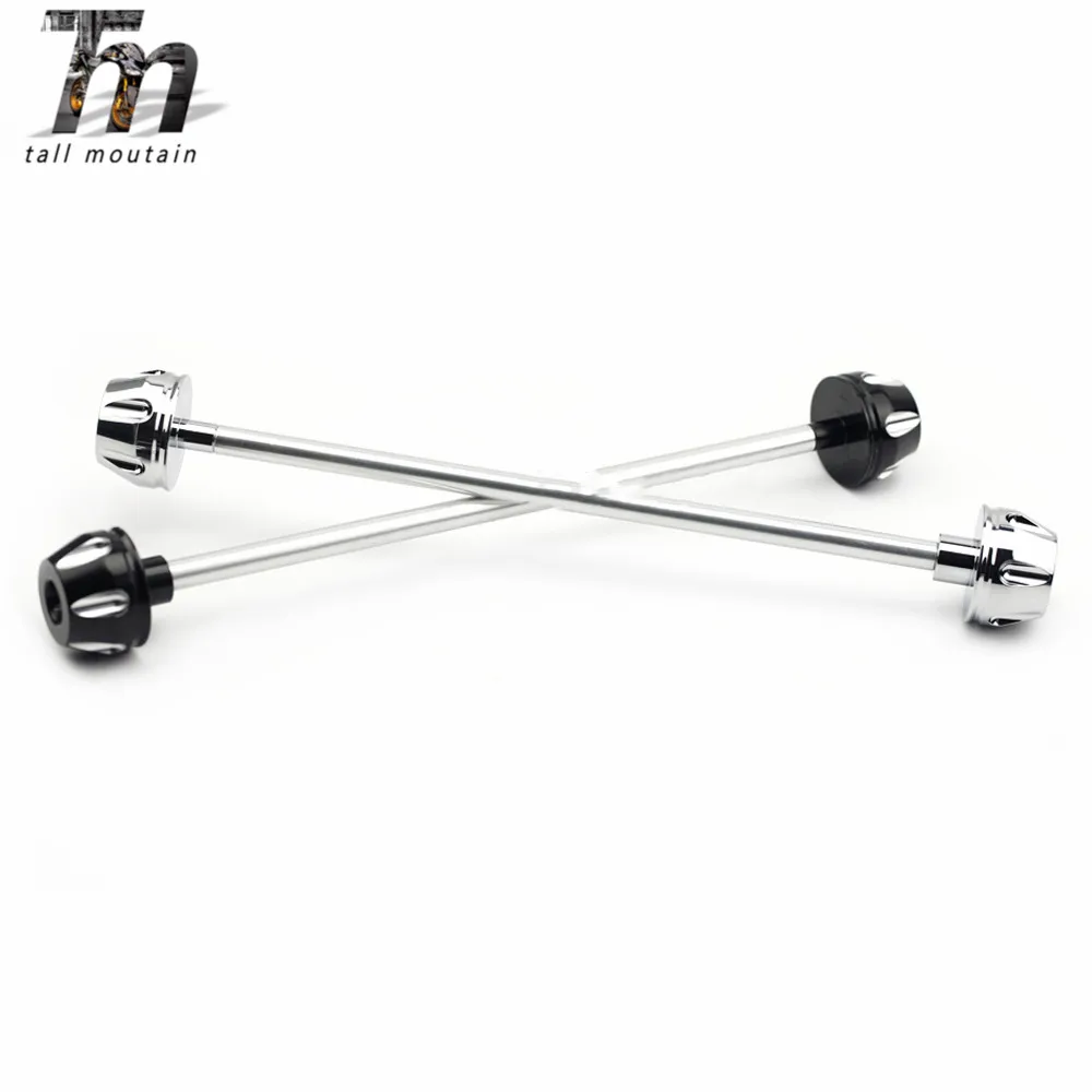 

Front Axle Caps Fork Crash Slider For Harley FAT BOY/ BREAKOUT/ HERITAGE CLASSIC 2018 2019 Motorcycle CNC Engraved Ball Cut Edge