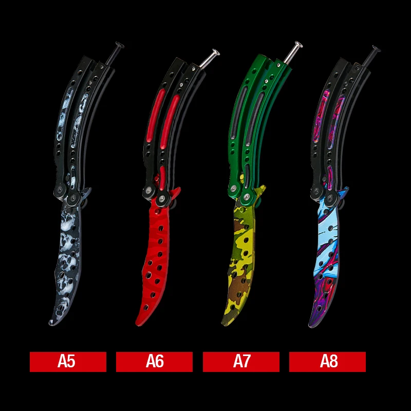 CS GO Karambit красочный нож бабочка для взрослых детей праздничная игра подарок