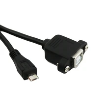 10x Принтер Панель для подключения USB 2,0 B муфтовый стыковочный переводник к Micro USB 5 Pin кабель со штыревым разъемом шнур 1FT/1.5FT
