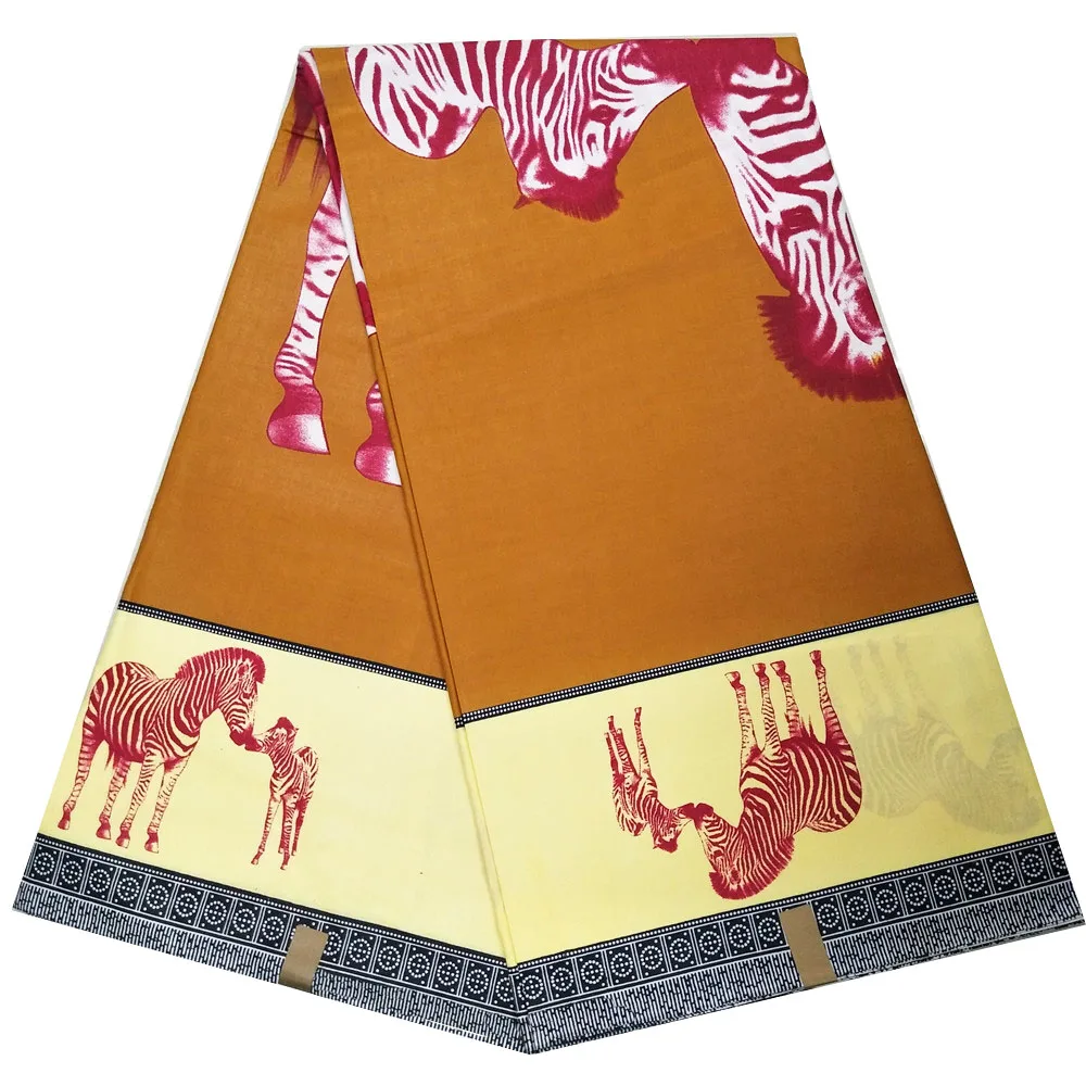 Хлопок настоящая голландская Настоящая Африканская вощеная ткань принтом шитье платье материал 6 ярдов F