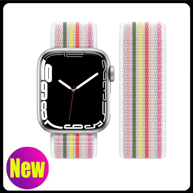 Nylon Strap for Apple Watch Band Series 765 45mm 41mm44mm 40mm  Smartwatch Watchband Belt Sport Bracelet on iWatch 4 3 42mm 38mm 74