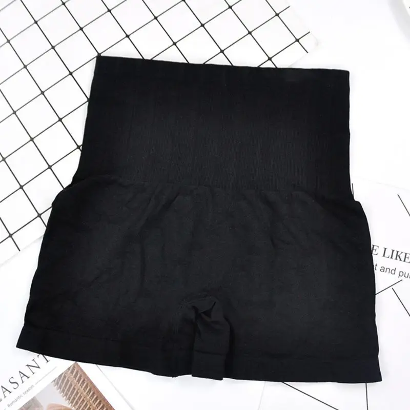 

Women Seamless High Waist Trainer Tummy Control Panties Body Shaper Briefs Ribbed Knit Butt Lifter Slimming Corset Safety Shorts