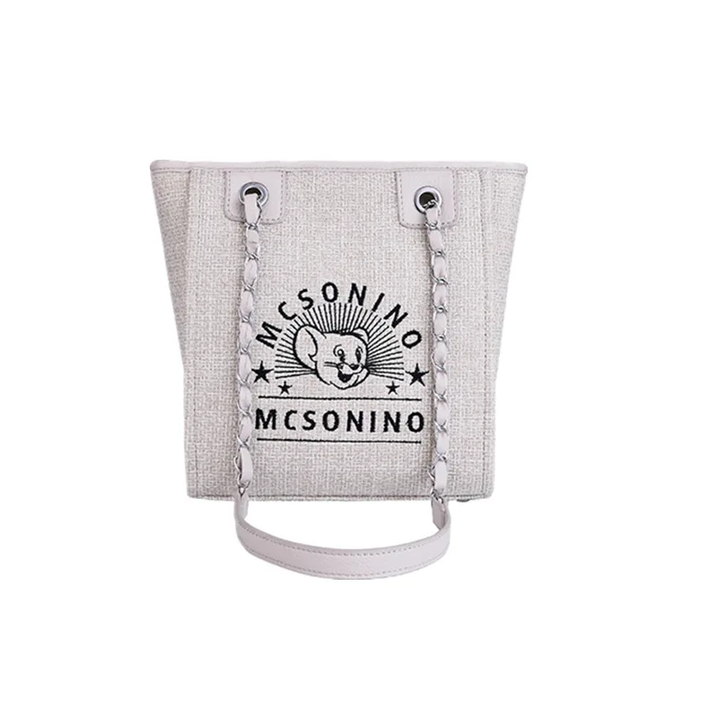 

Canvas Bag Women 2020 Leisure Chain Handbag Cartoon Fashion Tote Bag Luxury Handbags Women Bags Designer Italian Handbags