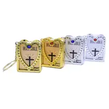 Английская Библия брелок для ключей религиозный христианский Иисус брелок с крестом молитва для сумки/телефона/автомобиля Кулон Аксессуар