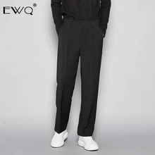 EWQ/Универсальные весенние мужские брюки модные новые брюки для мужчин прямые повседневные свободные штаны трендовые винтажные 0097