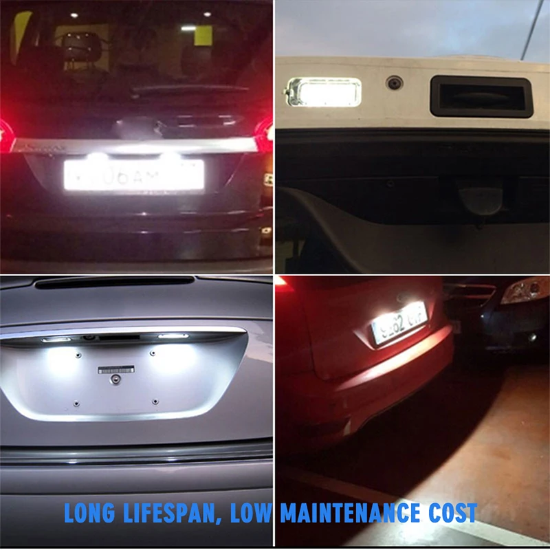 Лампа для номерного знака Canbus Ford Mondeo/Kuga/Galaxy II WA6/S Max/C Max Mk2 /Fiesta Mk6 JA8/Focus DA3