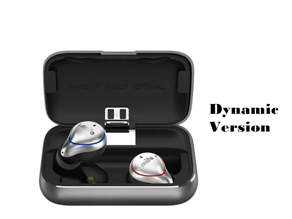 Dynamic Version Mifo o5 True беспроводной Bluetooth 5,0 HIFI A2DP BA версия/динамическая версия наушники-вкладыши - Цвет: Dynamic Version