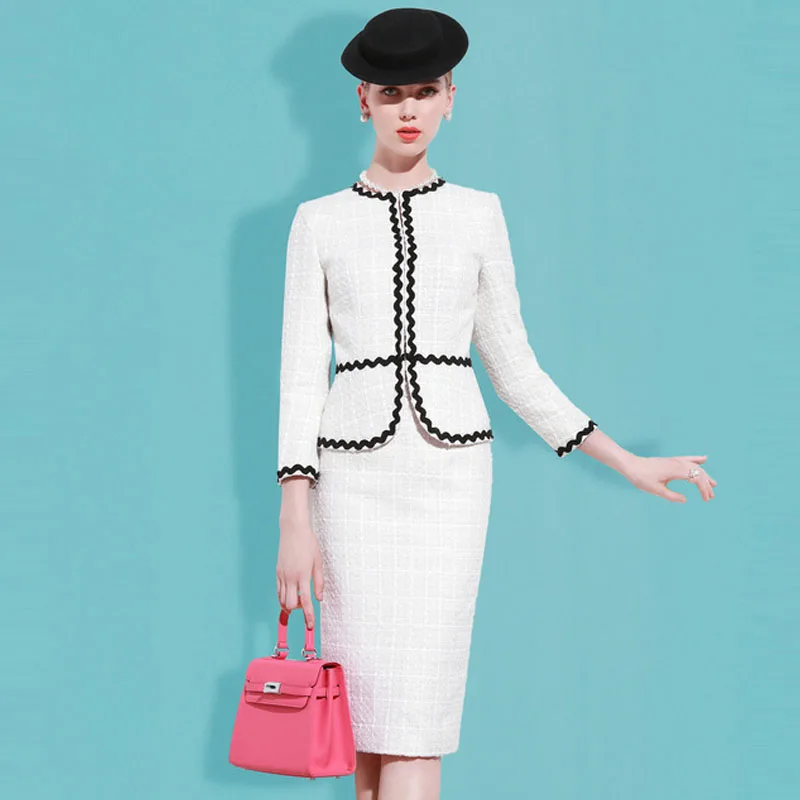 

High End Small Fragrance Tweed Business Suit Fashion Celebrity Temperament