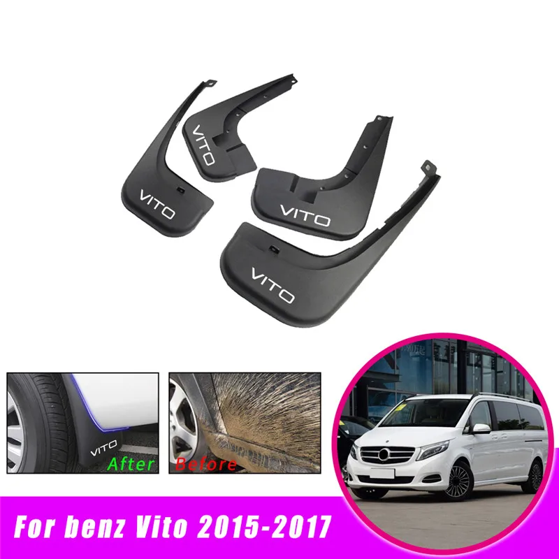 Автомобильная Передняя тыльная грязь закрылки для Benz Vito V Class W447 для крыло брызговики Брызговики аксессуары