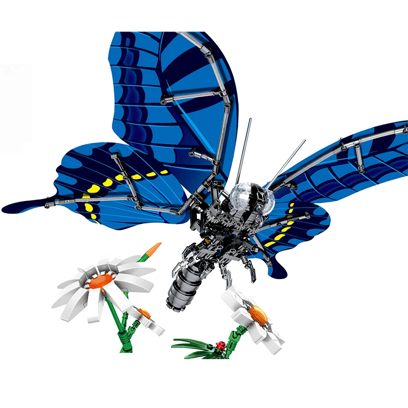 

Simulated Swallowtail Butterfly Building Blocks Fit Legoing Creator Ideas Technic Insect Bricks DIY Toys Gifts For Kids Children