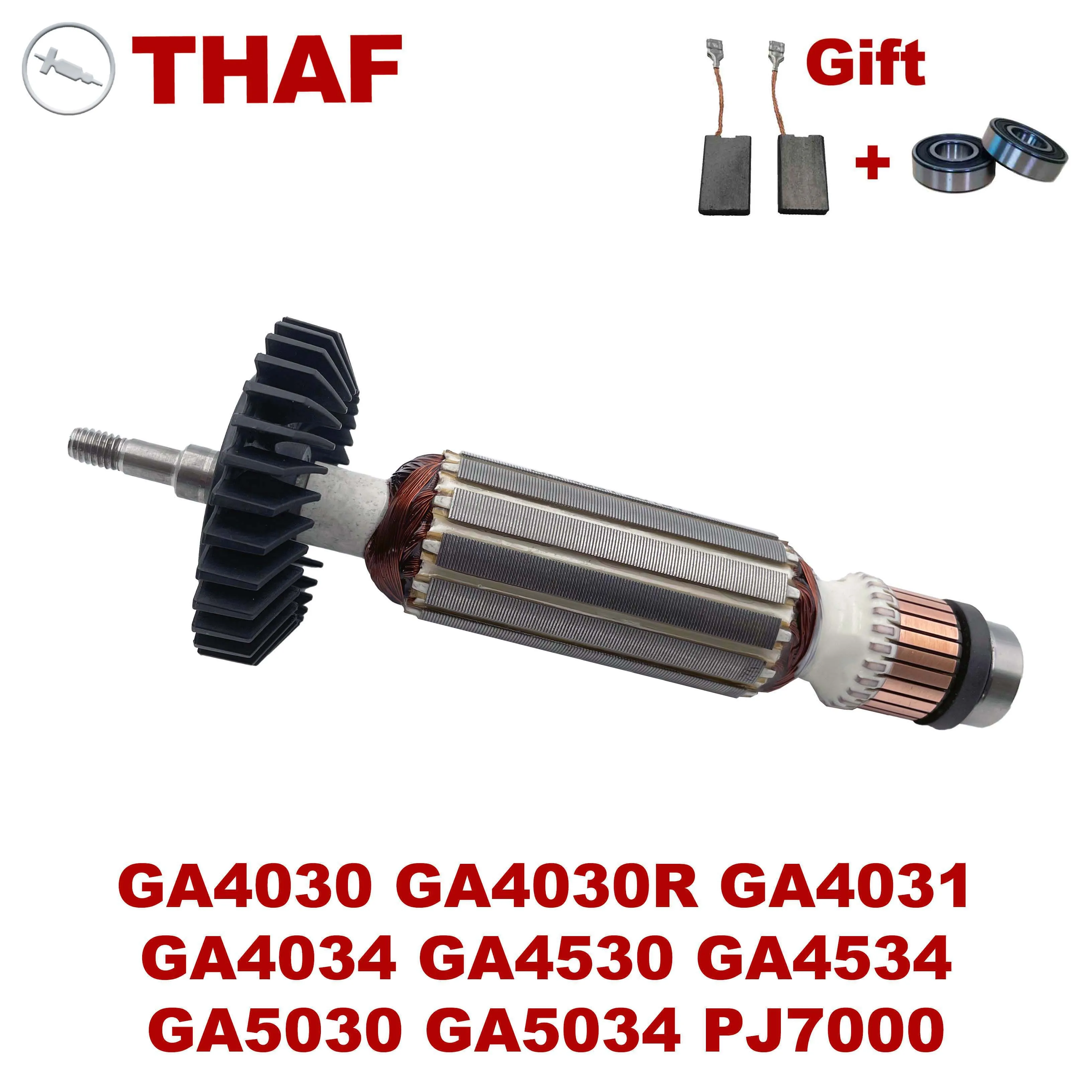 AC220V-240V THAF Armature Rotor Anchor for MAKITA Angle Grinder GA4030 GA5030 GA4530 GA5034 GA4534 GA4031 PJ7000 GA4034 4030 | Инструменты