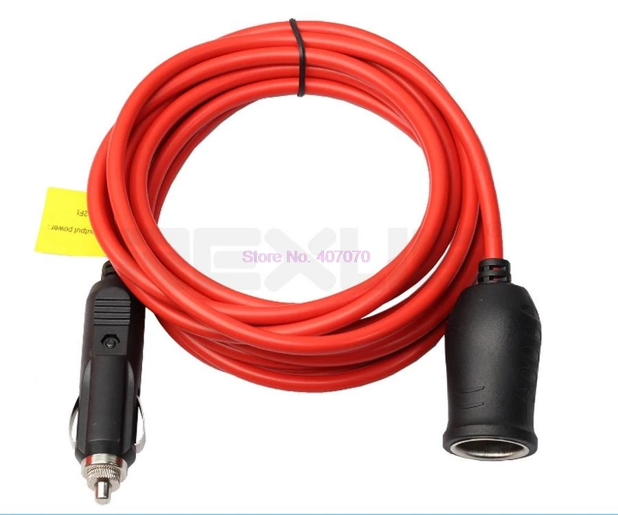 by DHL or Fedex 50pcs 12V 24V Cigarette Lighter Plug Extension Cable with Socket 10A Fused 12Ft hot | Автомобили и мотоциклы