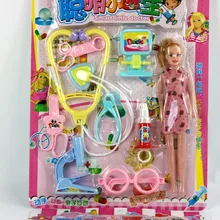 Бутик, костюм Доктора медсестры, кукла-имитация, медицинский набор, детский игровой домик, игрушка для девочки, Детская ролевая игра, рождественский подарок, игрушка