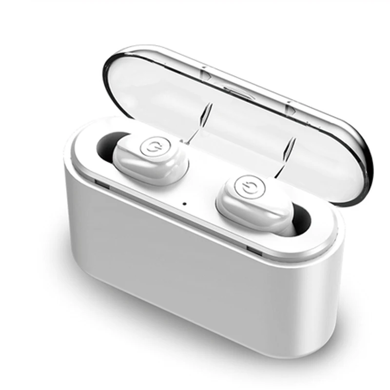 X8 White X8 F9 5,0 Bluetooth беспроводные наушники TWS светодиодный дисплей с 2000 мАч Внешний аккумулятор гарнитура Мини наушники-вкладыши для смартфона - Цвет: X8 White