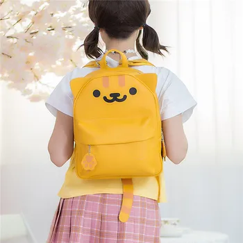 

Anime cosplay Props Cat stereoscopic ears orange backpack girl's lovely bag