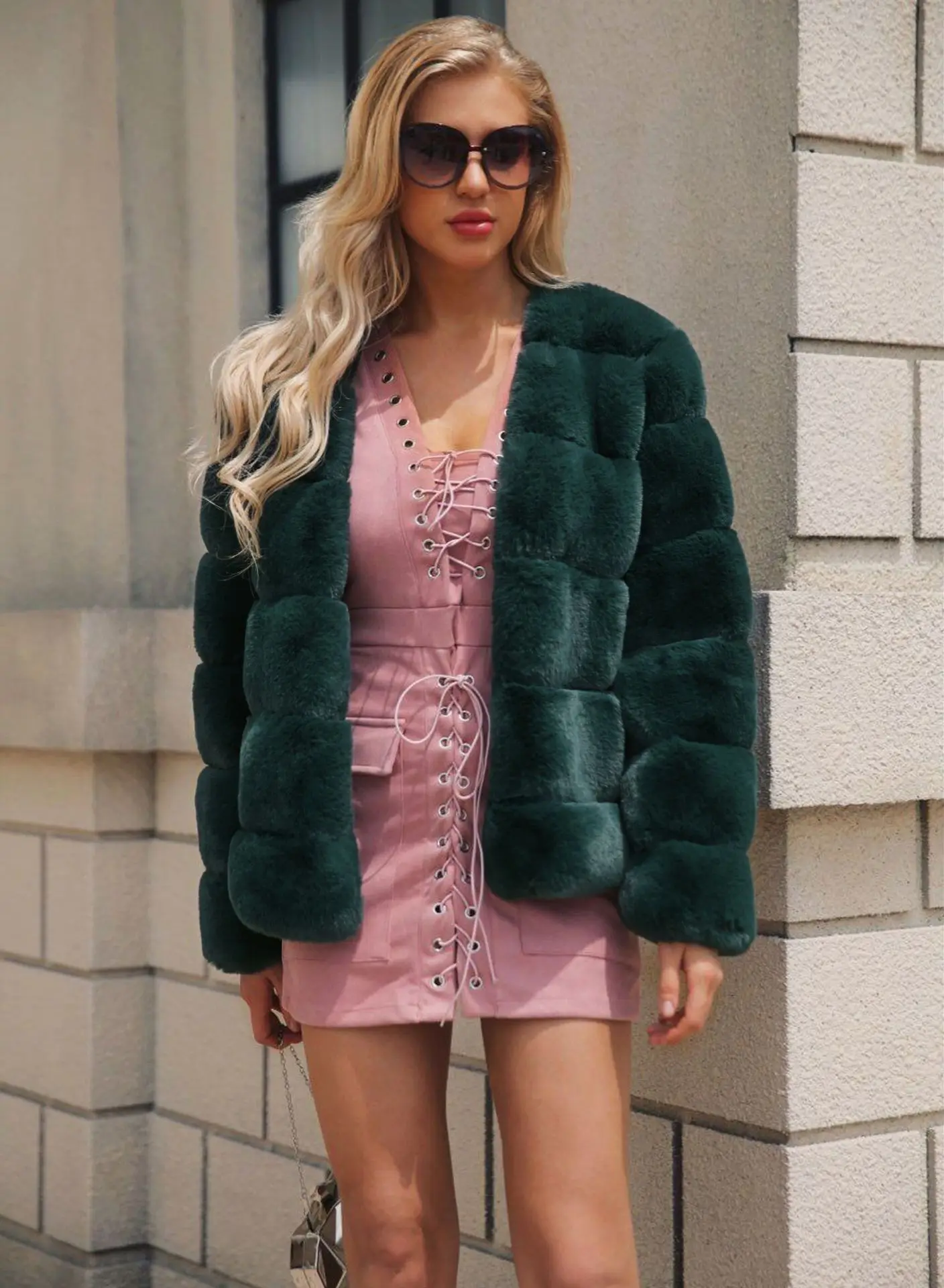 S-3XL норковые женские пальто зимняя модная розовая шуба из искусственного меха элегантная Толстая Теплая Верхняя одежда куртка из искусственного меха горячая распродажа