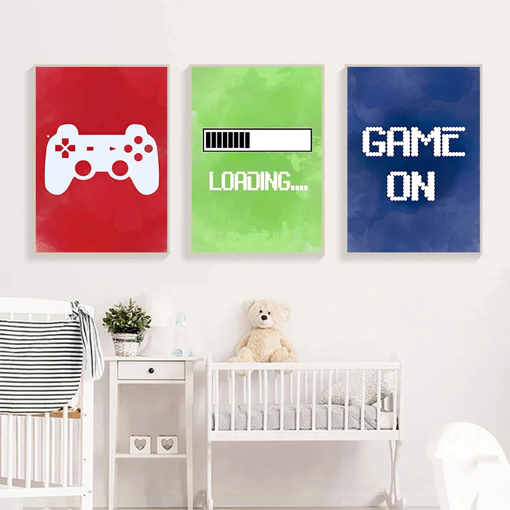 

Gamepad Picture Poster Canvas Painting And Color Prints Cuadros Art Wall Decoration Mural Modern Home Kids Room Decor No Fram