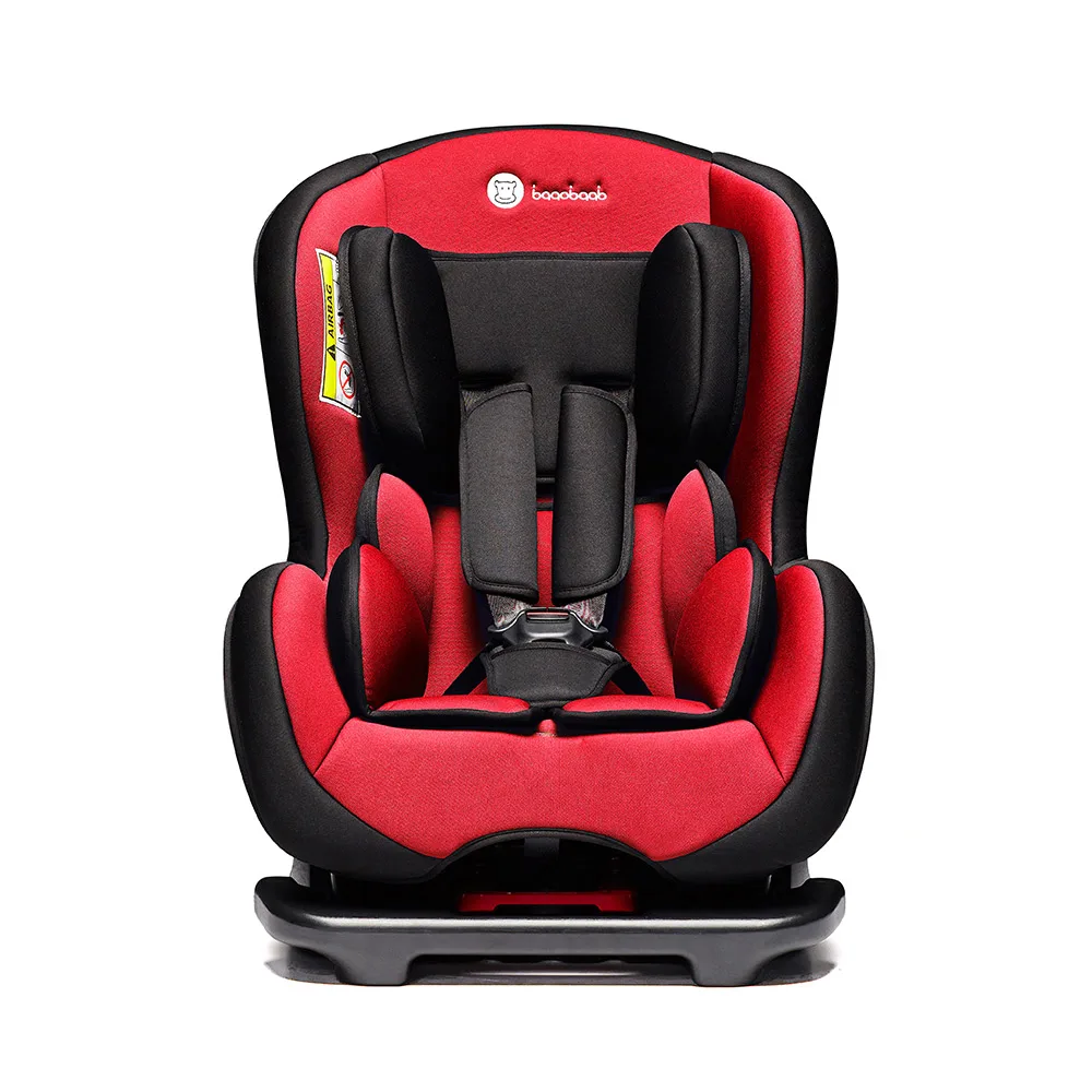 Baaobaab Red Baby Convertible Child Safety Car Seat Sit Against Driving Direction Portable Reclining 0-18kg 0 Month-4 Years