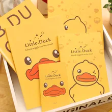A6 милая маленькая Желтая утка креативный блокнот японский мультфильм Kawaii для студентов канцелярские принадлежности прекрасный журнал