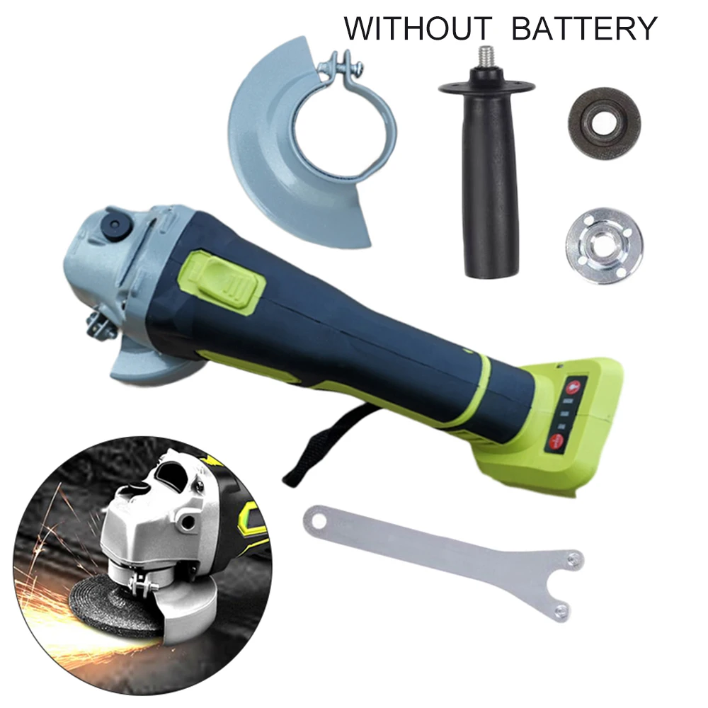 New 18V Portable Electric Rechargeable Angle Grinder Cordless Power Tool Durable