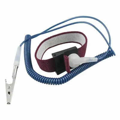 

Blue Anti Static ESD Wrist Strap Band Grounding Spring Coiled Cable Burgundy