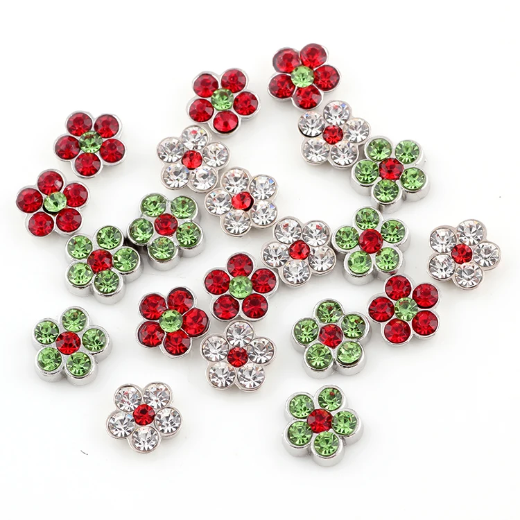 20 шт./лот винтажный цветной цветок с кристаллами плавающий медальон подвеска