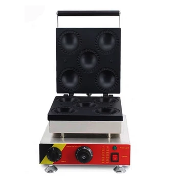 

Commercial 5psc buko pie maker waffle making machine popular Philippine snack equipment electric waffle cake maker 110v 220v