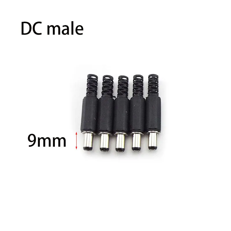 Conector de alimentação DC para macho e