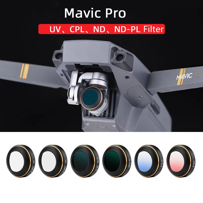 Lens Filters For DJI Mavic Pro Drone Camera Neutral Density Filter Set UV CPL ND ND PL For DJI