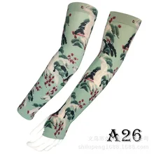 Кран напечатанный высококачественный наружный спортивный нарукавник мужской солнцестойкий ледяной рукав двойной бесшовный вискозный нарукавник с татуировкой Wom