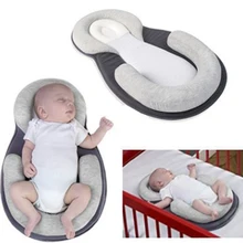 Портативная складная детская кроватка, детская кроватка, уход за ребенком, детская подушка для сна, стереотип положения, детская подушка для бокового сна, Коррекция смещения головы