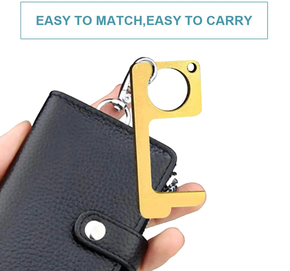 MARIE KM001 Portable Hygiene No-Touch EDC Door Opener Hand Antimicrobial Elevator Door handle Presser Tool 2020 New-1