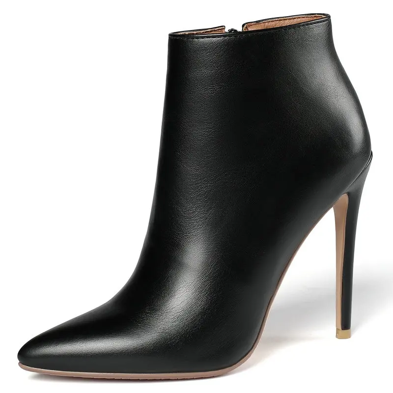 Fashion Party Dress Ladies Ankle Boots Womens 12cm High Heel Stiletto