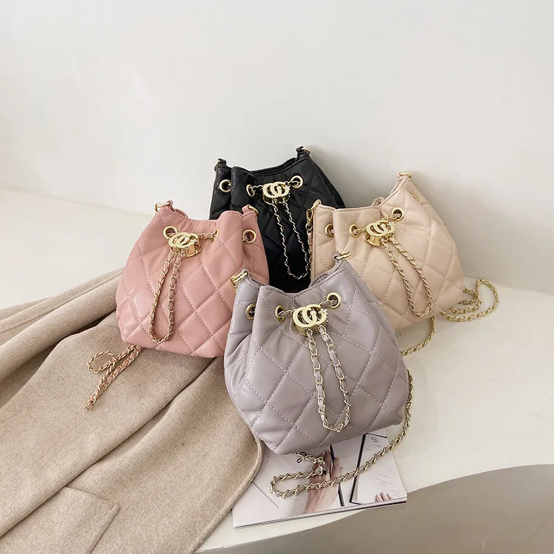 Luxury Handbags 2020 Fashion Women Leather Messenger Shoulder Bag For Daily Designer Female Crossbody Bag Lingge Chain Bag