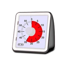 60 minutos silencioso visual analógico estudante sala de aula cozinha temporizador contagem regressiva cozinhar gestão ferramentas casa adultos ajustável