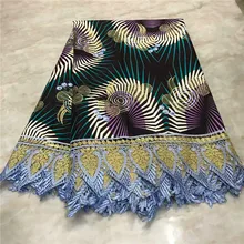 Высококачественная кружевная ткань воск шнур кружевная ткань Африканская кружевная ткань воск шнур кружева для женщин Свадебное платье WD101705