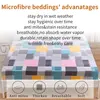 Bed Sheet with Elastic Fitted Sheets Home Decor Single Twin Queen King Double Mattress Protector 150x200 Bed Sheet 6