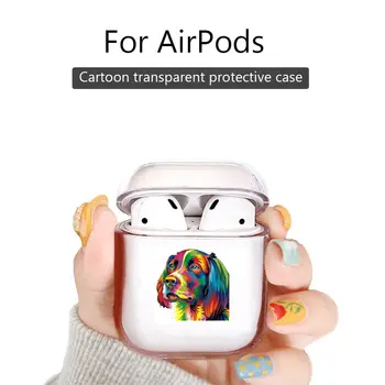 

For Airpods 1/2 pro Case Cover Clear Case For Bluetooth Wireless Earphone Case Charging Box Case Bags golden retriever dog