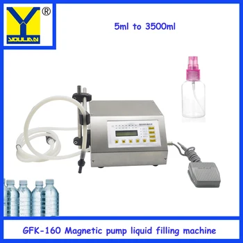 

3500ml Magnetic pump filling machine GFK-160 NEW liquid water filler wholesale high quality bottle filling machine
