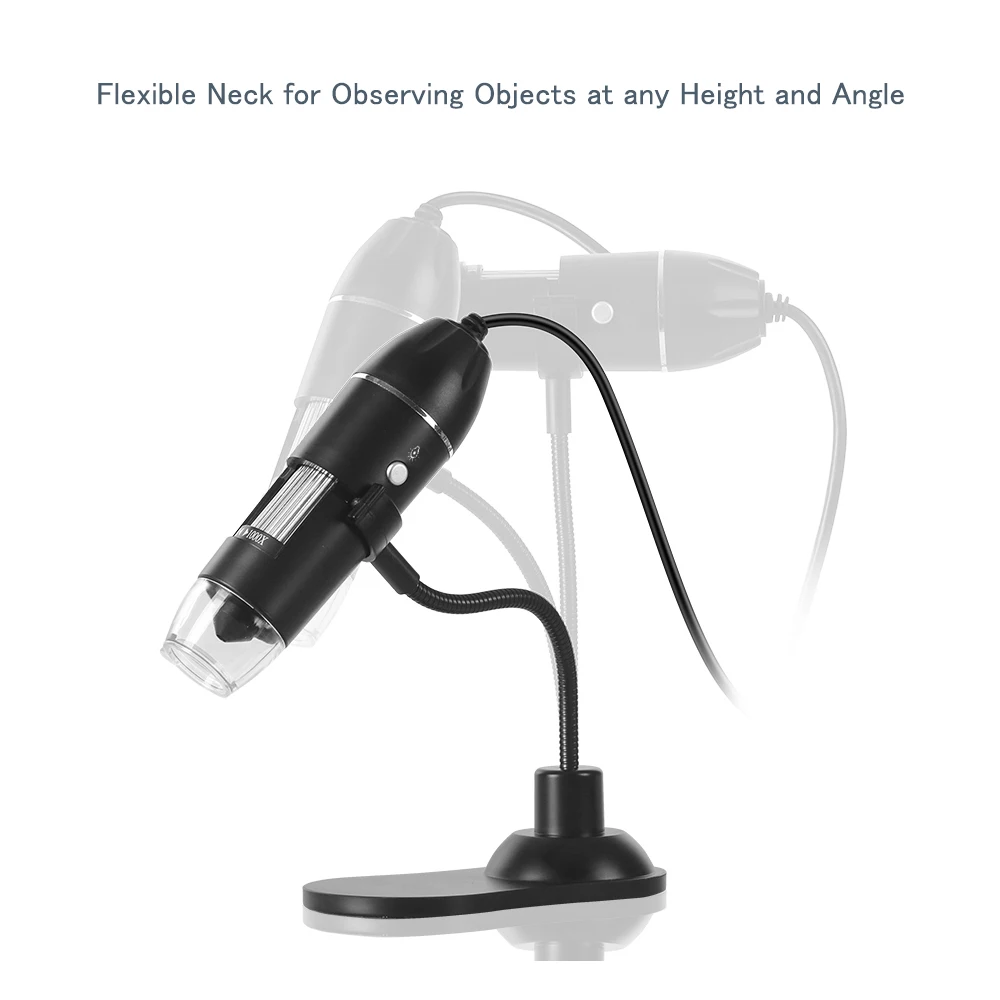 Цифровой микроскоп с увеличением портативный настольный увеличительным стеклом